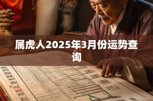 属虎人2025年3月份运势查询
