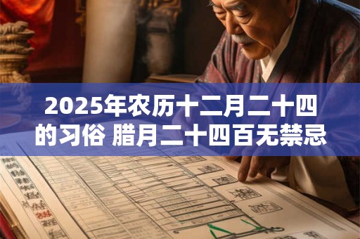 2025年农历十二月二十四的习俗 腊月二十四百无禁忌