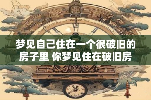 梦见自己住在一个很破旧的房子里 你梦见住在破旧房子里了吗