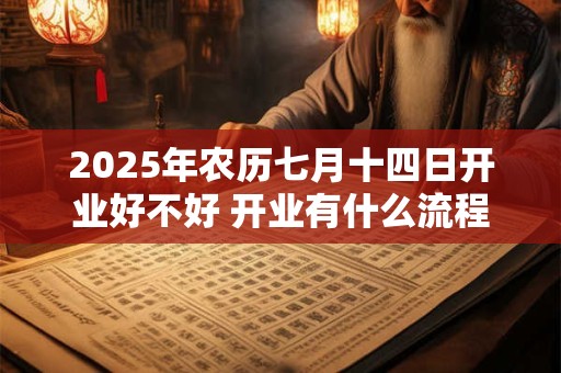 2025年农历七月十四日开业好不好 开业有什么流程