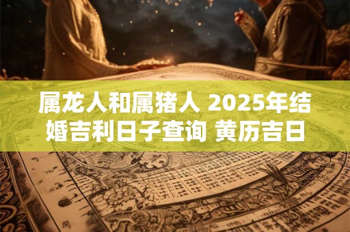 属龙人和属猪人 2025年结婚吉利日子查询 黄历吉日