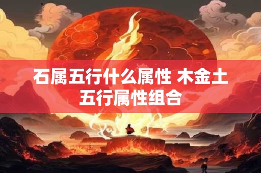石属五行什么属性 木金土五行属性组合