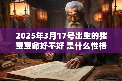 2025年3月17号出生的猪宝宝命好不好 是什么性格