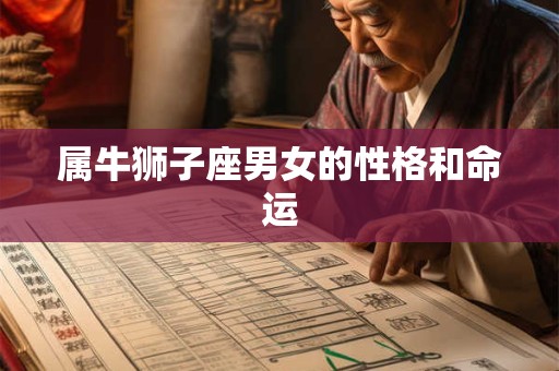 属牛狮子座男女的性格和命运