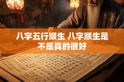 八字五行顺生 八字顺生是不是真的很好