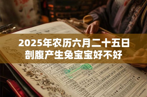 2025年农历六月二十五日剖腹产生兔宝宝好不好