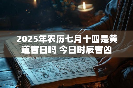2025年农历七月十四是黄道吉日吗 今日时辰吉凶