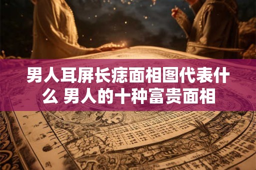 男人耳屏长痣面相图代表什么 男人的十种富贵面相