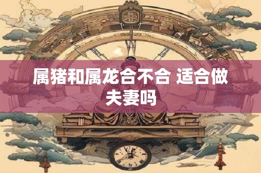 属猪和属龙合不合 适合做夫妻吗