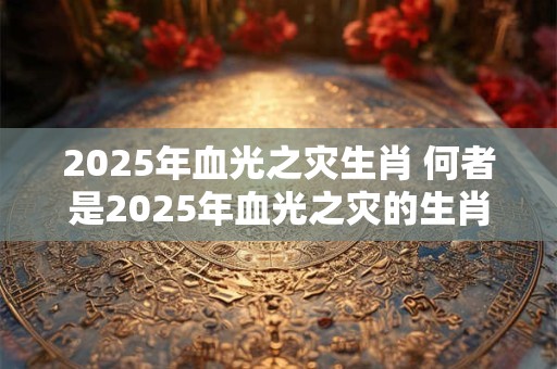 2025年血光之灾生肖 何者是2025年血光之灾的生肖