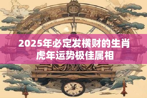 2025年必定发横财的生肖 虎年运势极佳属相