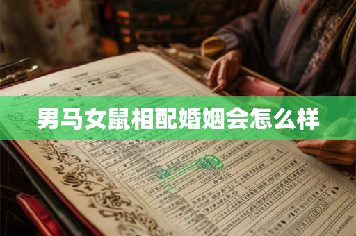 男马女鼠相配婚姻会怎么样