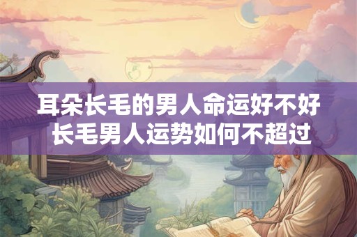 耳朵长毛的男人命运好不好 长毛男人运势如何不超过15个字