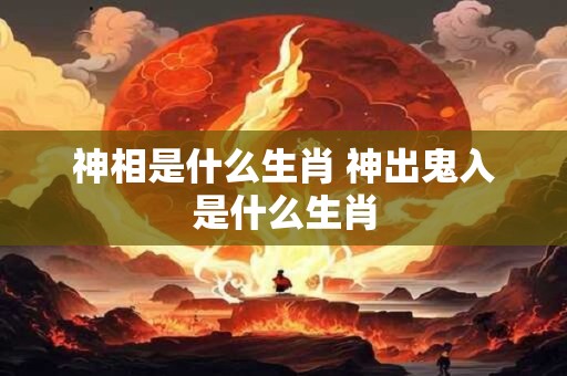 神相是什么生肖 神出鬼入是什么生肖