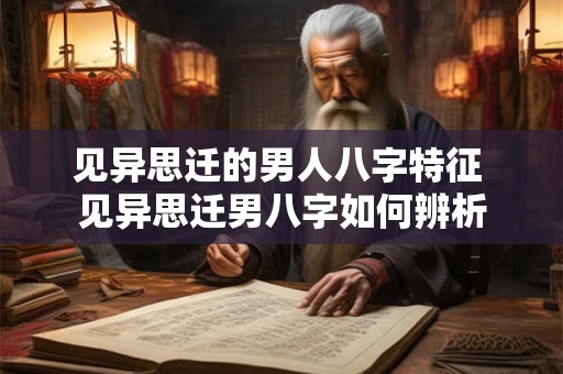见异思迁的男人八字特征 见异思迁男八字如何辨析