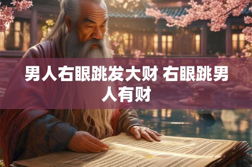 男人右眼跳发大财 右眼跳男人有财