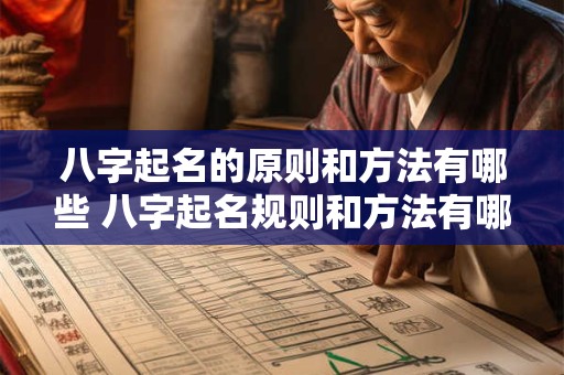 八字起名的原则和方法有哪些 八字起名规则和方法有哪些