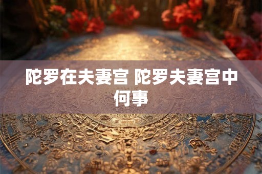 陀罗在夫妻宫 陀罗夫妻宫中何事
