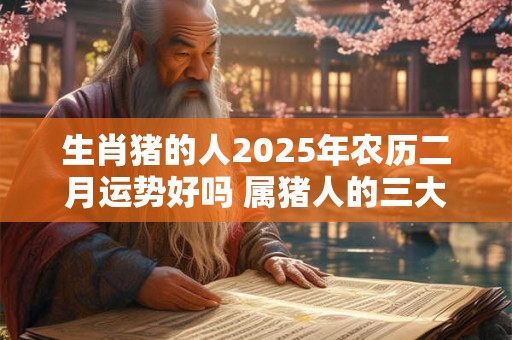 生肖猪的人2025年农历二月运势好吗 属猪人的三大坎