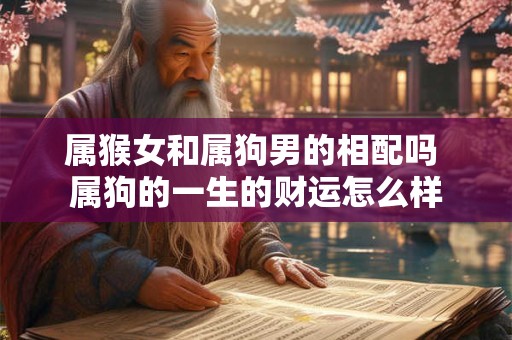属猴女和属狗男的相配吗 属狗的一生的财运怎么样 属猴女和属狗男的相配吗 属狗的一生的财运怎么样