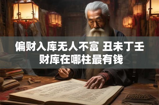 偏财入库无人不富 丑未丁壬 财库在哪柱最有钱
