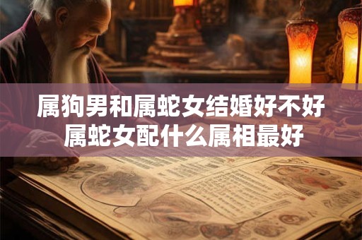 属狗男和属蛇女结婚好不好 属蛇女配什么属相最好