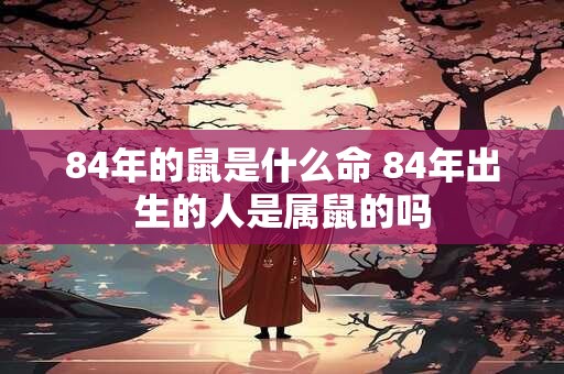 84年的鼠是什么命 84年出生的人是属鼠的吗