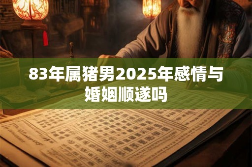 83年属猪男2025年感情与婚姻顺遂吗