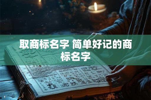 取商标名字 简单好记的商标名字