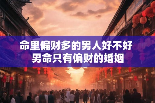 命里偏财多的男人好不好 男命只有偏财的婚姻 命里偏财多的男人好不好 男命只有偏财的婚姻