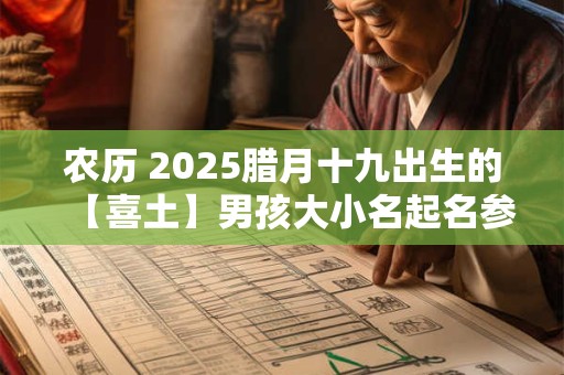 农历 2025腊月十九出生的【喜土】男孩大小名起名参考