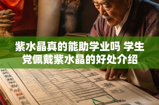 紫水晶真的能助学业吗 学生党佩戴紫水晶的好处介绍