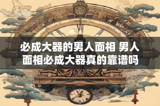 必成大器的男人面相 男人面相必成大器真的靠谱吗