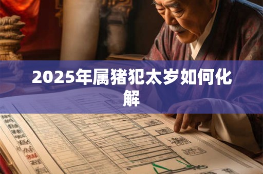 2025年属猪犯太岁如何化解