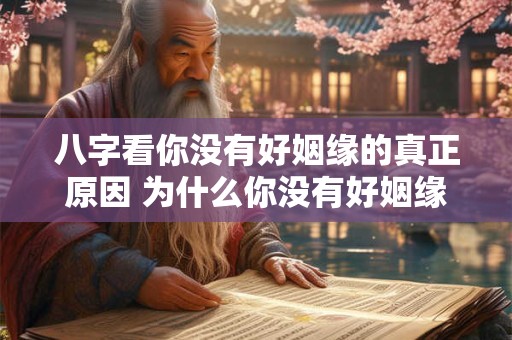 八字看你没有好姻缘的真正原因 为什么你没有好姻缘