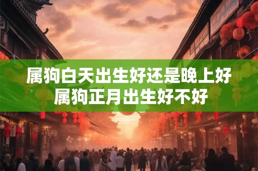 属狗白天出生好还是晚上好 属狗正月出生好不好