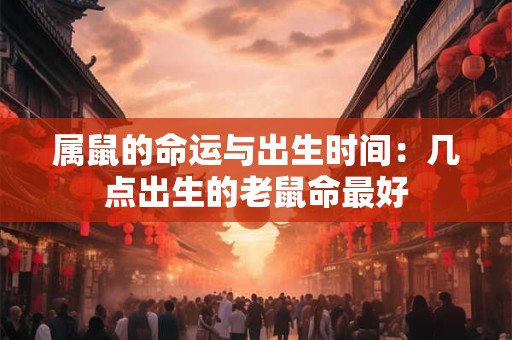 属鼠的命运与出生时间:几点出生的老鼠命最好 属鼠的命运与出生时间:几点出生的老鼠命最好