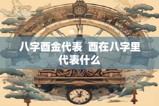 八字酉金代表 酉在八字里代表什么 八字酉金代表 酉在八字里代表什么