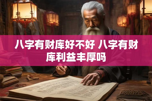 八字有财库好不好 八字有财库利益丰厚吗