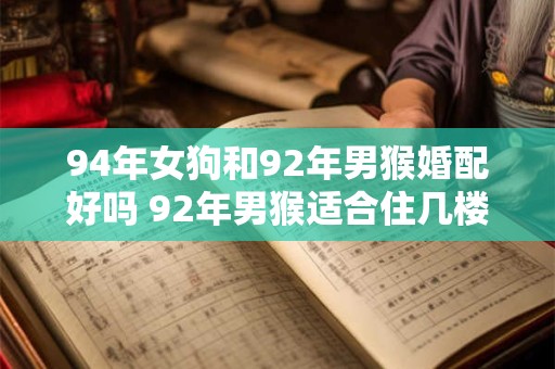 94年女狗和92年男猴婚配好吗 92年男猴适合住几楼