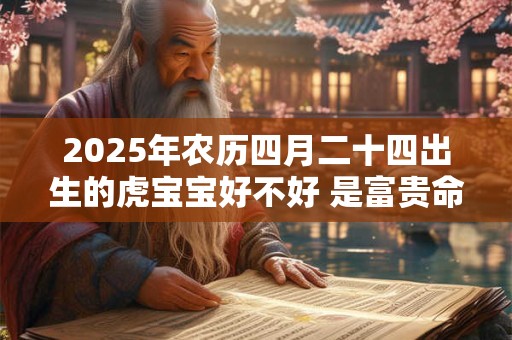 2025年农历四月二十四出生的虎宝宝好不好 是富贵命吗