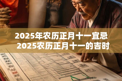 2025年农历正月十一宜忌  2025农历正月十一的吉时