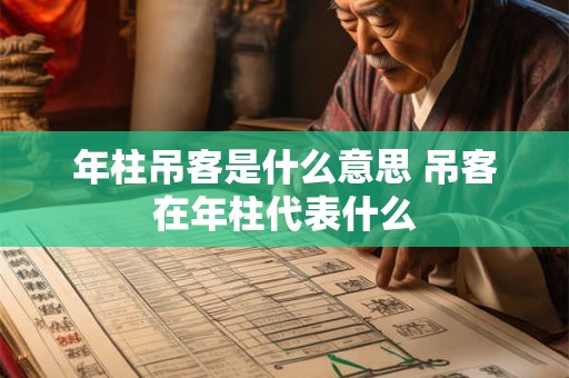 年柱吊客是什么意思 吊客在年柱代表什么