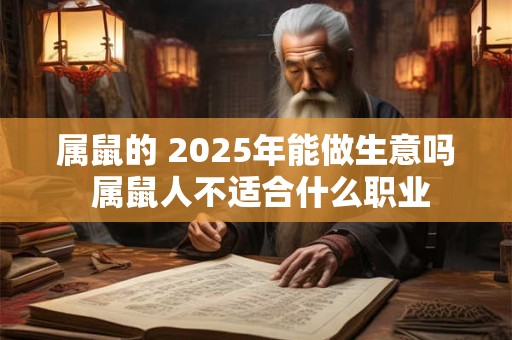 属鼠的 2025年能做生意吗 属鼠人不适合什么职业