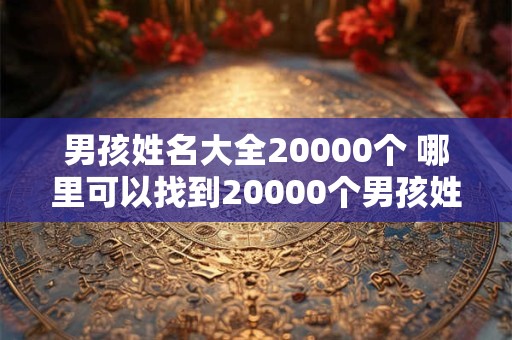 男孩姓名大全20000个 哪里可以找到20000个男孩姓名