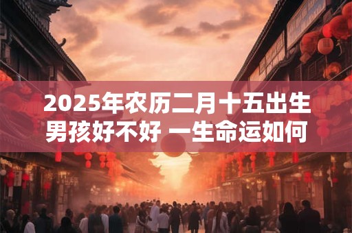 2025年农历二月十五出生男孩好不好 一生命运如何