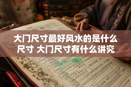 大门尺寸最好风水的是什么尺寸 大门尺寸有什么讲究