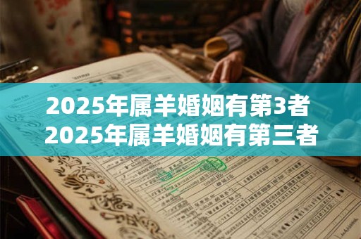 2025年属羊婚姻有第3者 2025年属羊婚姻有第三者吗
