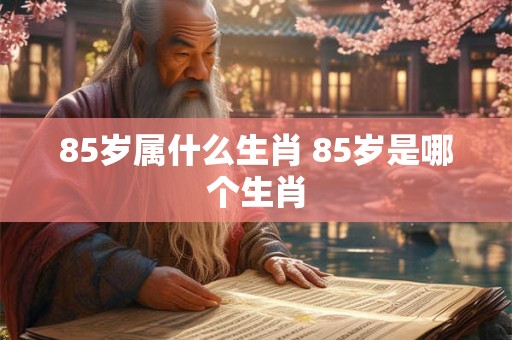 85岁属什么生肖 85岁是哪个生肖