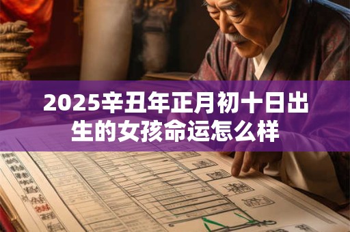 2025辛丑年正月初十日出生的女孩命运怎么样